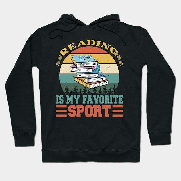 Reading Is My Favorite Sport Hoodie by Wise Words Store